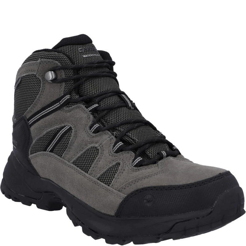 Hi Tec Mens Bandera Lite Mid Boot Olive Charcoal