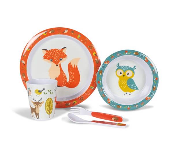 Kampa Woodland Creatures Melamine Set
