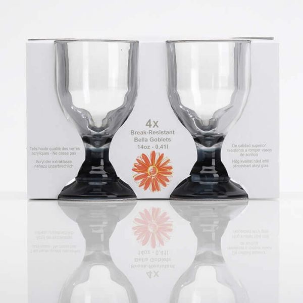 Acrylic goblets clearance