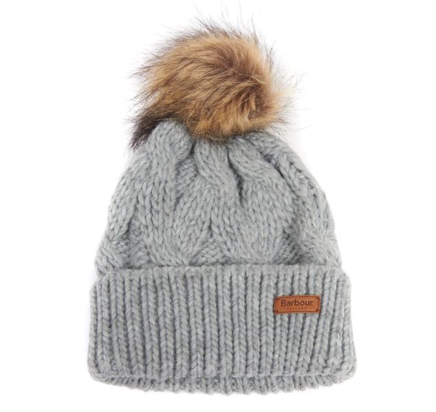 barbour ashridge beanie grey