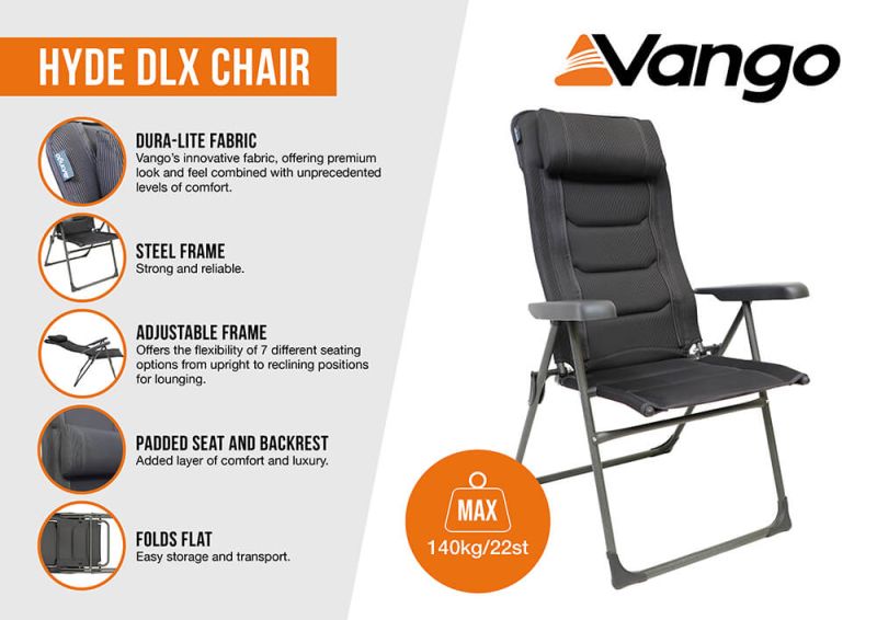 Vango Hyde DLX Chair Grey
