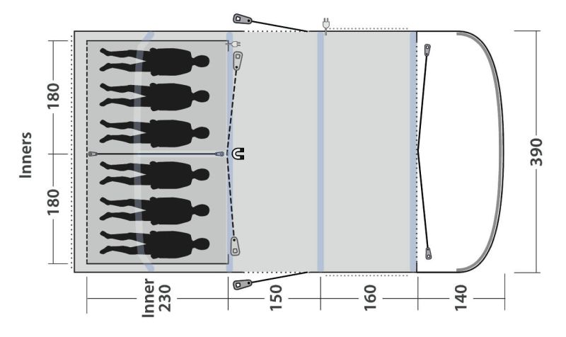 Outwell Hayward Lake 6ATC Tent 2022