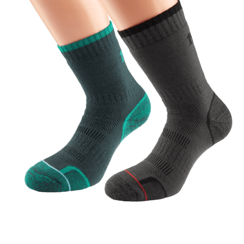 1000 Mile Mens Walk Sock - Twin Pack Emerald