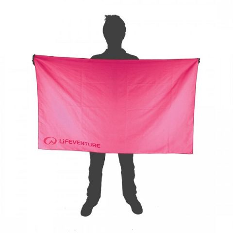 LifeVenture SoftFibre Pink Towel - Giant