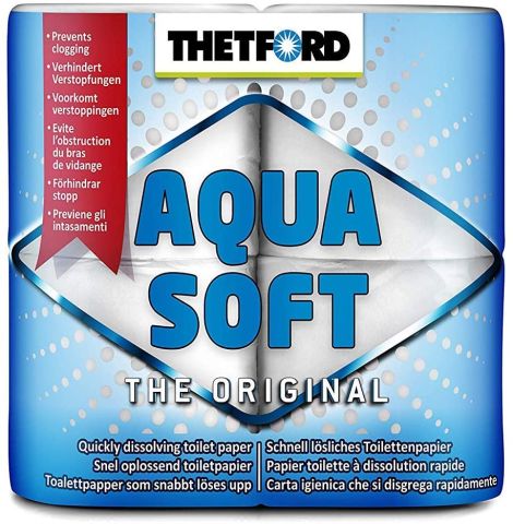 Thetford Aqua Soft Toilet Roll - 4 Pack