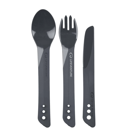 Lifeventure Ellipse Camping Cutlery - Graphite