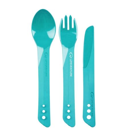 Lifeventure Ellipse Camping Cutlery - Teal