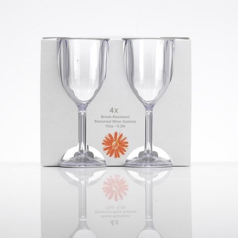 Flamefield Acrylic Wine Glasses