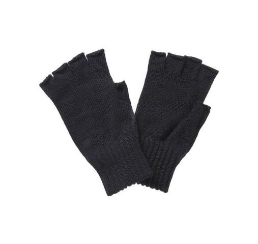 Barbour Fingerless Gloves - Black
