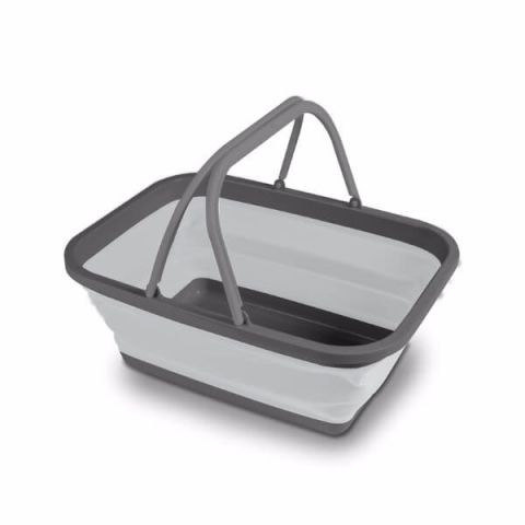 Kampa Collapsible Washing Bowl/Basket Medium - Grey