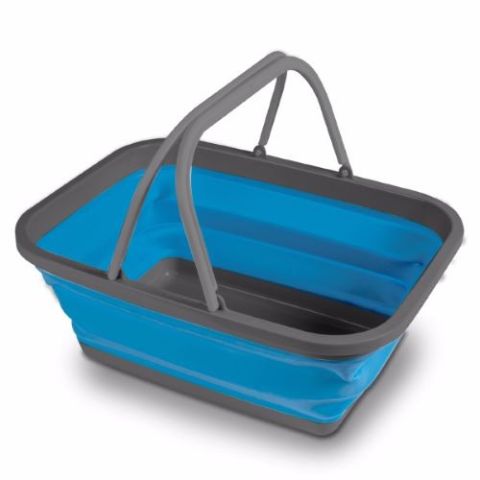 Kampa Collapsible Washing Bowl/Basket Large - Blue