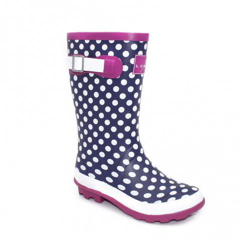 Lunar Dotty Short Wellington Boots - Junior