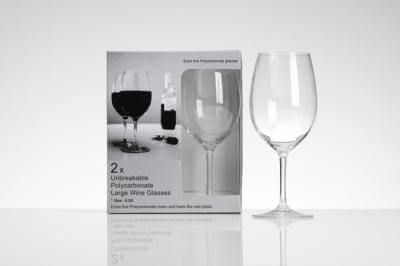 Flamefield Two Pack Wine Glasses 18oz