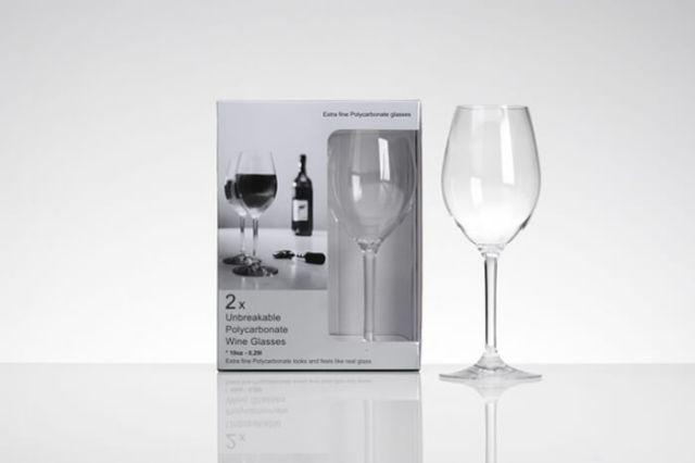 Flamefield Two Pack Wine Glasses 10oz