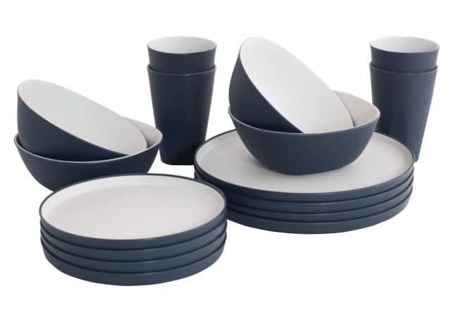 Outwell Gala 4 Person Dinner Set - Navy Night