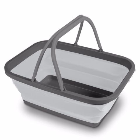 Kampa Collapsible Washing Bowl/Basket Large - Grey