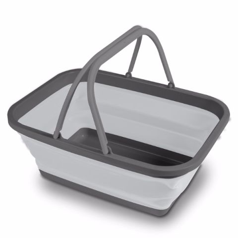 Collapsible Laundry Basket Kitchen Washing Up Bowl Silicone Bucket Storage  Organiser Indoor Outdoor Use