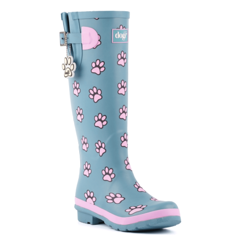 Lazy Dogz Teal Wellington Boots