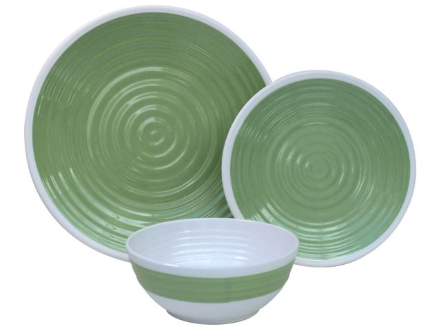 Outdoor Revolution Melamine Dining Set - Lime