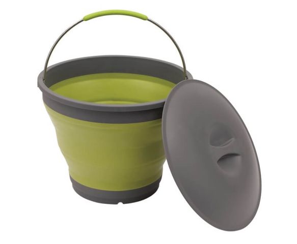 Outwell Collaps Bucket with Lid - Green