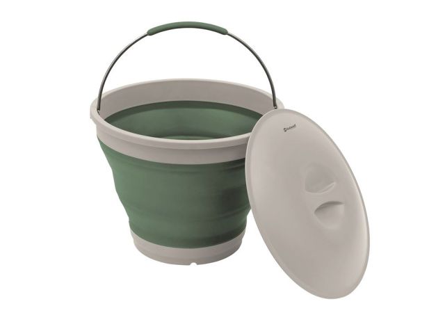 Outwell Collaps Bucket with Lid - Shadow Green