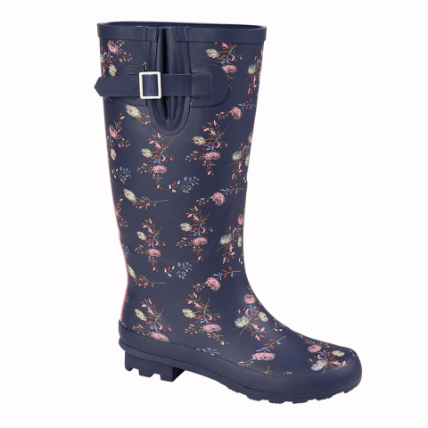 Stormwell Long Floral Wellington Boots