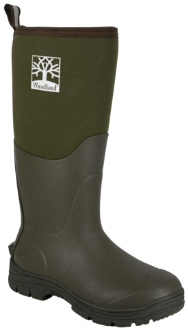 Stormwell Woodland Neoprene Olive Wellington boots