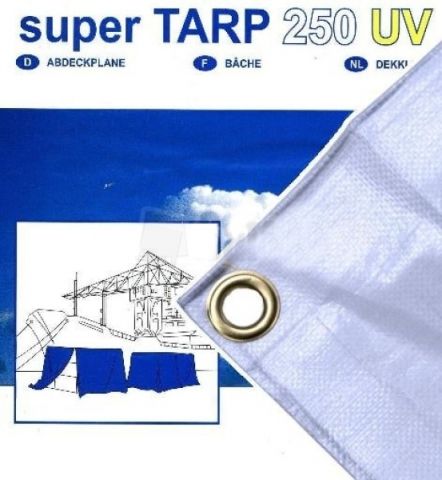 Super Tarp 6 x 8m White