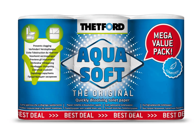 Thetford Aquasoft Toilet Rolls - pack of 6