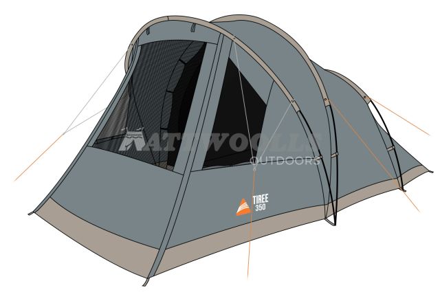Vango Tiree 350 (Poled) Tent 2024
