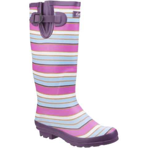 Cotswold Wadeberry Stripe Wellington Boots