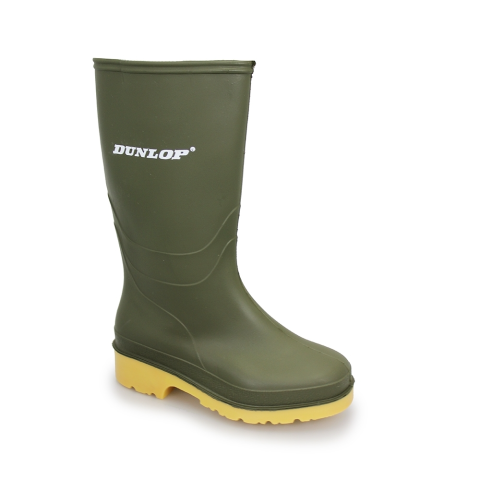 Dunlop Green Junior Wellington Boots