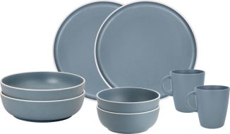 Brunner 8 Piece Tete a Tete Dinner Set - Dolomit Blue