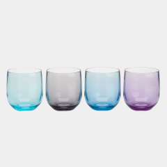 Short Tumbler in Moonstone Pack of 4
