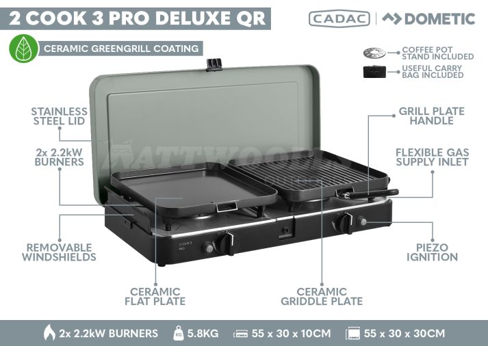 Cadac 2 Cook 3 Pro Deluxe QR