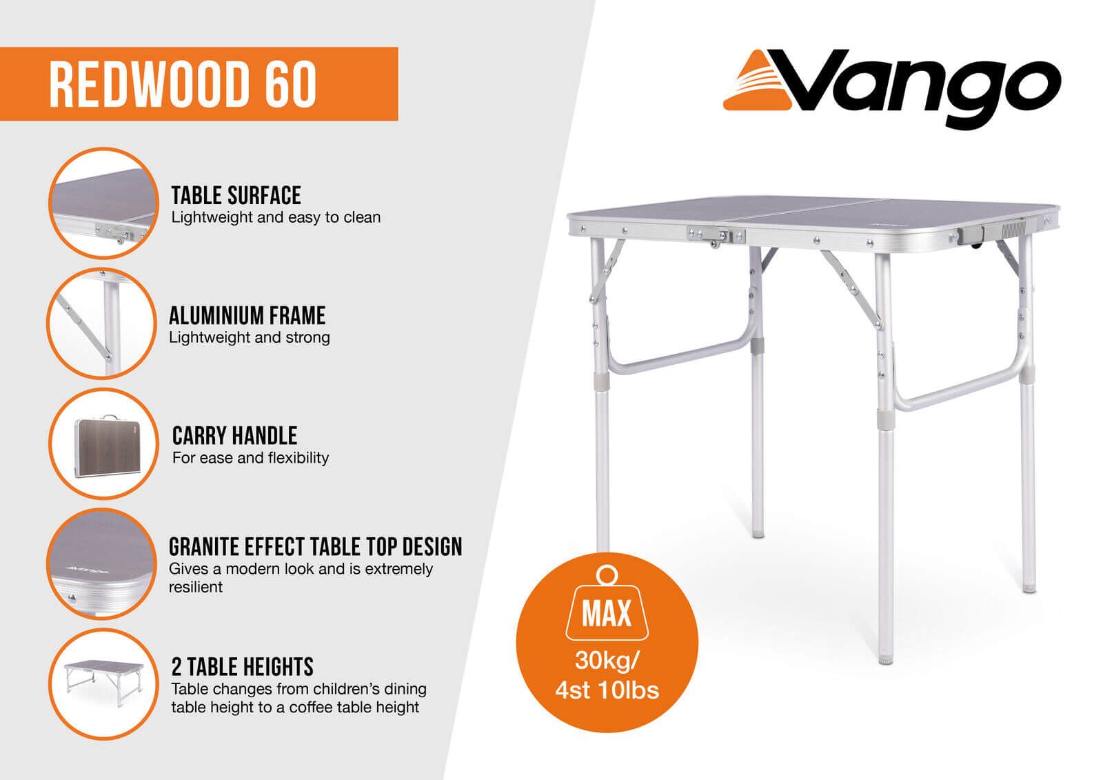 Vango Redwood Duo Table 60