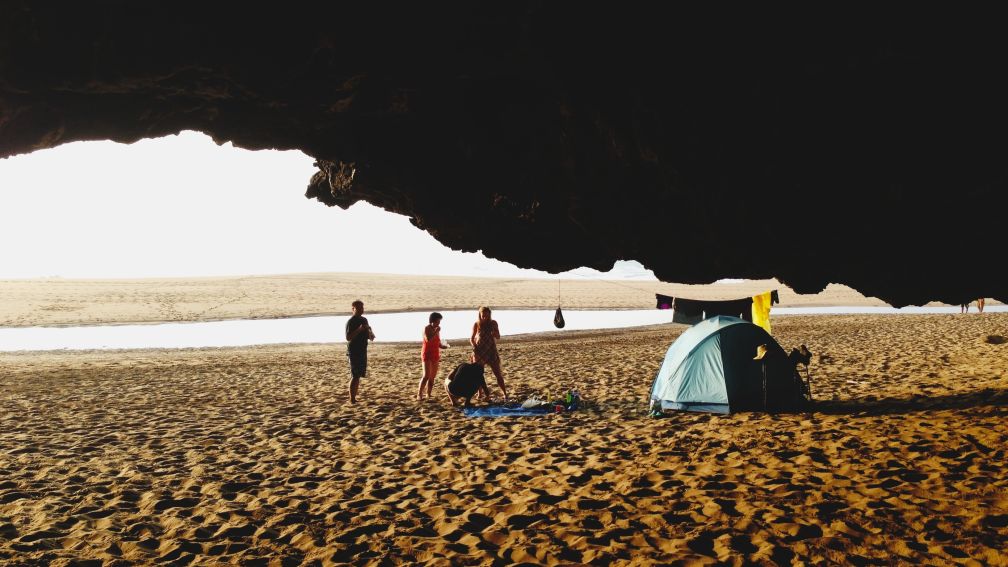 Camping Equipment and Beach Trips