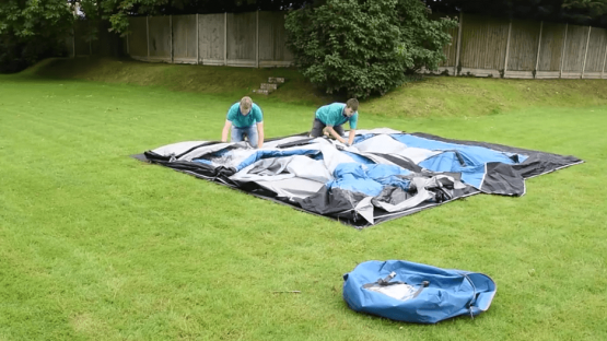 How to pack away your Inflatable Tent
