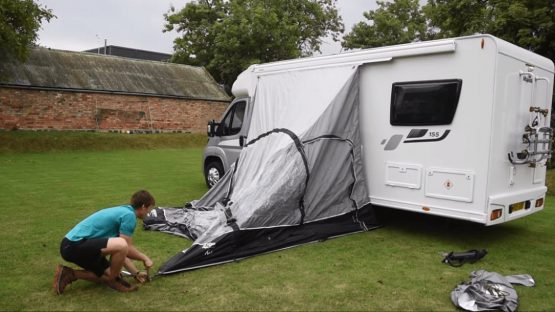 How to pitch an Inflatable Driveway Awning